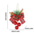 thumbnail image 3 of Xihbxyly Liquidación de Ropa de Mujer Nuevos Accesorios Navideños Colgante Árbol de Navidad Familiar Colgante Lazo Decoración, 3 of 6