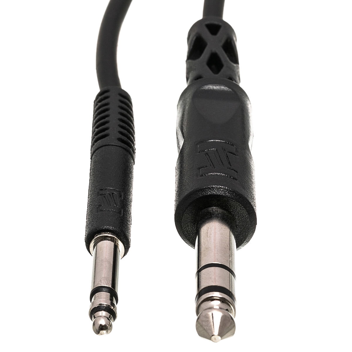 Hosa Technology 2x 1/4" Stereo TRS Male Phone to TT Male Bantam Cable, 5'