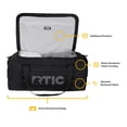 thumbnail image 3 of RTIC Road Trip Duffle Bag, Large, Water Resistant, Durable Fabric, Black, 3 of 8