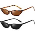 thumbnail image 1 of Shiyou-petites Lunettes de Soleil Il de Chat Rétro Vintage pour Femmes, 1 of 4