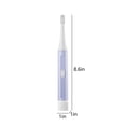 thumbnail image 3 of Wovilon Sound Rechargeable Toothbrush For Adults And Kids,Travel Toothbrush With 2 Brush Heads, Replaceable Battery,180 Days Of Battery Life, 3 of 7