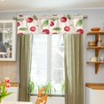 thumbnail image 3 of Yayeee Kitchen Valance Rod Pocket 54" x 18" Living Room Window Curtain, Watercolor Cherry, 3 of 6