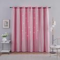 thumbnail image 3 of Sunyuer 2 Panels Star Blackout Curtains for Bedroom Window Curtain Double Layer Star Cut Out Living Room Decor Wall Home Decorations Curtain, 3 of 8