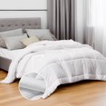 Bedsure All Season Down Alternative Comforter, Quilted White, Twin XL