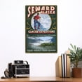 thumbnail image 2 of Seward, Alaska, Glacier Tours Vintage Sign (12x18 Aluminum Art, Indoor Outdoor Metal Sign Decor), 2 of 5