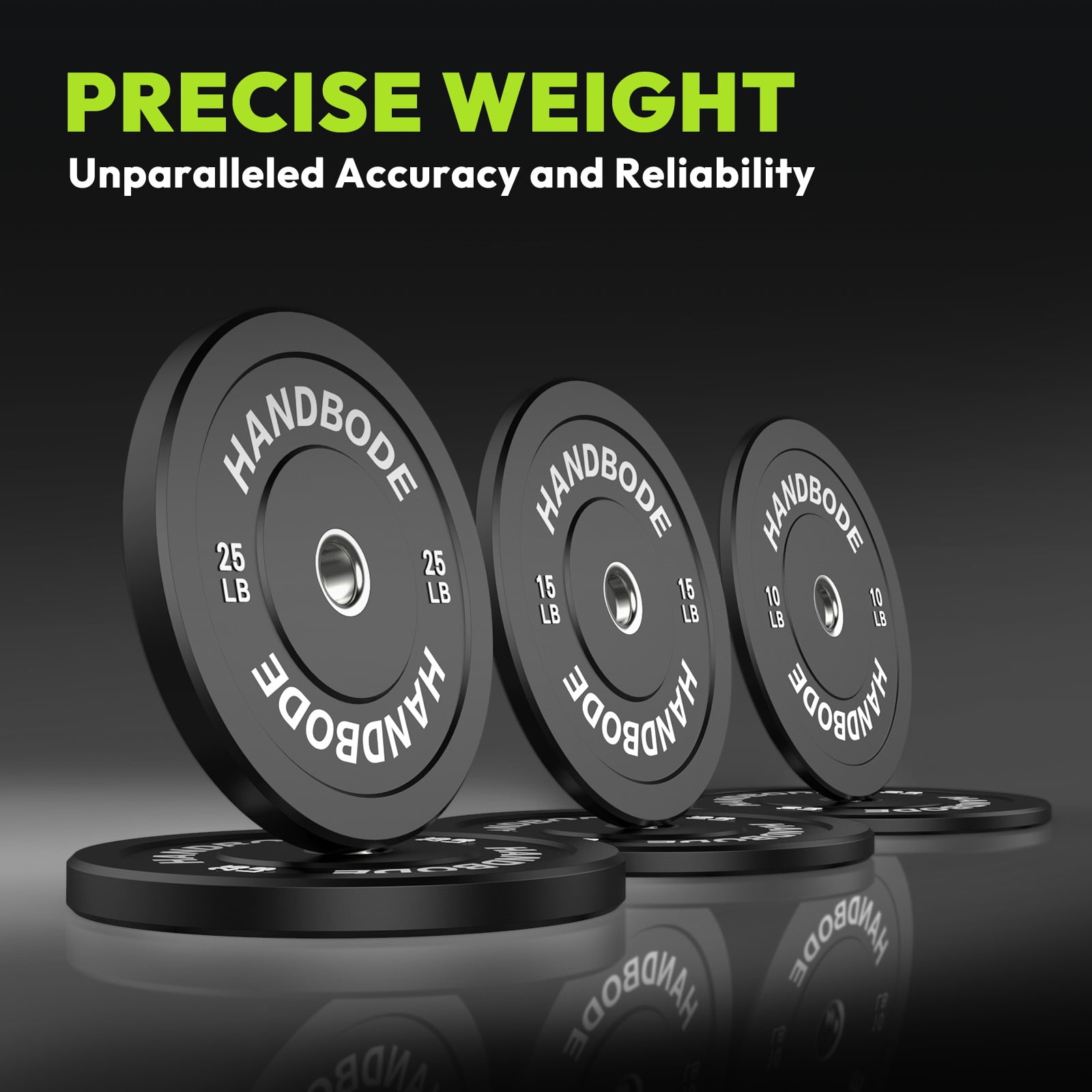 HANDBODE Bumper Plates, 35 lb Olympic Weight Plates Set of 2, Rubber Bumper Weights Plate with 2 Inch Steel Insert for Barbell, Standard Strength Training Plates for Weightlifting