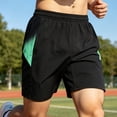 thumbnail image 4 of Umfun Men's Sporty Side Panel Athletic Shorts with Elastic Drawstring Waist - Lightweight Quick Dry Running Shorts for Gym Training & Casual Daily Wear, 4 of 9