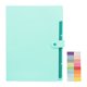 thumbnail image 2 of Carpeta A4 Document Organizer | Bolsa de almacenamiento de archivos de oficina de plástico | Cierre de botón | Multicolor | Portátil, duradero, fácil de limpiar | 12.2x9.06 pulgadas | 1 Pieza, 2 of 6