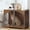 Walnut, variant on Cefftey 31.5" Wooden Dog Crate Furniture, Indoor Dog Kennel Dogs Cage for Small/Medium Dogs, Black