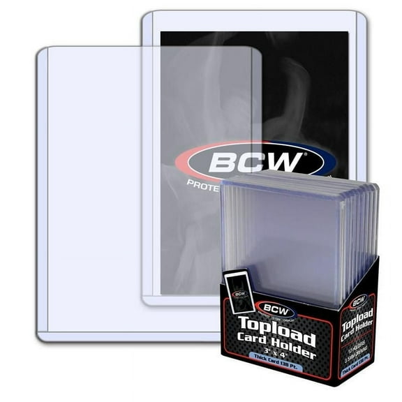 10 BCW 3.5mm Thick 3" x 4" Topload - 138 PT Jersey Memorabilia Holder