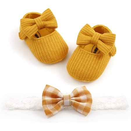 Infant Baby Girl Shoes Baby Mary Jane Flats Princess Wedding Dress Shoes Crib Shoe for Newborns Infants Babies