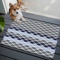 thumbnail image 4 of Moroccan Ombre Dark Gray Blue Washable Small Entryway Area Rugs 2'x3', Abstract Wave Lines Retro Low Pile Throw Rug Non-Slip Sturdy Edge Binding Carpet for Front Door Floor Room Entry, 4 of 9