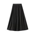 thumbnail image 2 of Vedolay Midi Skirt for Womens Summer Casual Flowy Ruffled Hemline Long Skirt,Black One Size, 2 of 5