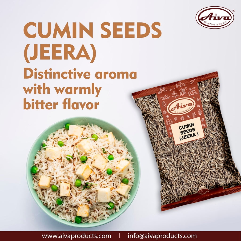 Aiva  Whole Cumin Seeds (Jeera) | 14 oz (Pack of 20)