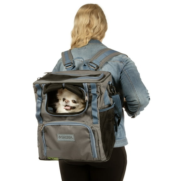 Sherpa Trek Tote 2-in-1 Pet Backpack & Tote for Cats & Dogs - Gray, Medium