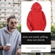 thumbnail image 3 of Sudadera con capucha Sudadera con capucha unisex de algodón Sudadera con capucha que absorbe el sudor Sudadera con capucha, rojo, S AweSitey AP000776-04, 3 of 7