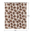 thumbnail image 5 of Brown Footballs on Beige Pattern Shower Curtain 72"x84" ,Bathroom Decorative Shower Curtains Set with 12 Hooks,Modern Waterproof Washable Shower Curtain, 5 of 6