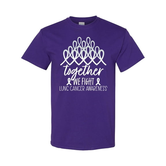 Inktastic Together, We Fight Lung Cancer Awareness T-Shirt