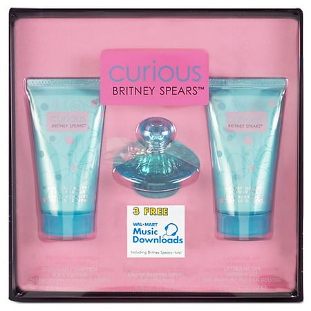 Britney Spears Curious 3-Piece Gift Set with 3 Bonus Music Downloads