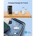 thumbnail image 5 of TROND Regleta de enchufe plano, cable de extensión ultrafino de 5 pies, regleta de viaje con 4 cargadores USB (1USB C), 5 of 5