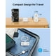 thumbnail image 5 of TROND Regleta de enchufe plano, cable de extensión ultrafino de 5 pies, regleta de viaje con 4 cargadores USB (1USB C), 5 of 5