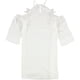 thumbnail image 2 of Vestido con hombros descubiertos y apliques de encaje bar III para mujer blanco pequeño, 2 of 2