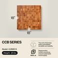 thumbnail image 2 of John Boos CCB Square Reversible Wood Chopping Board, 18" x 18" x 3", Maple, 2 of 11