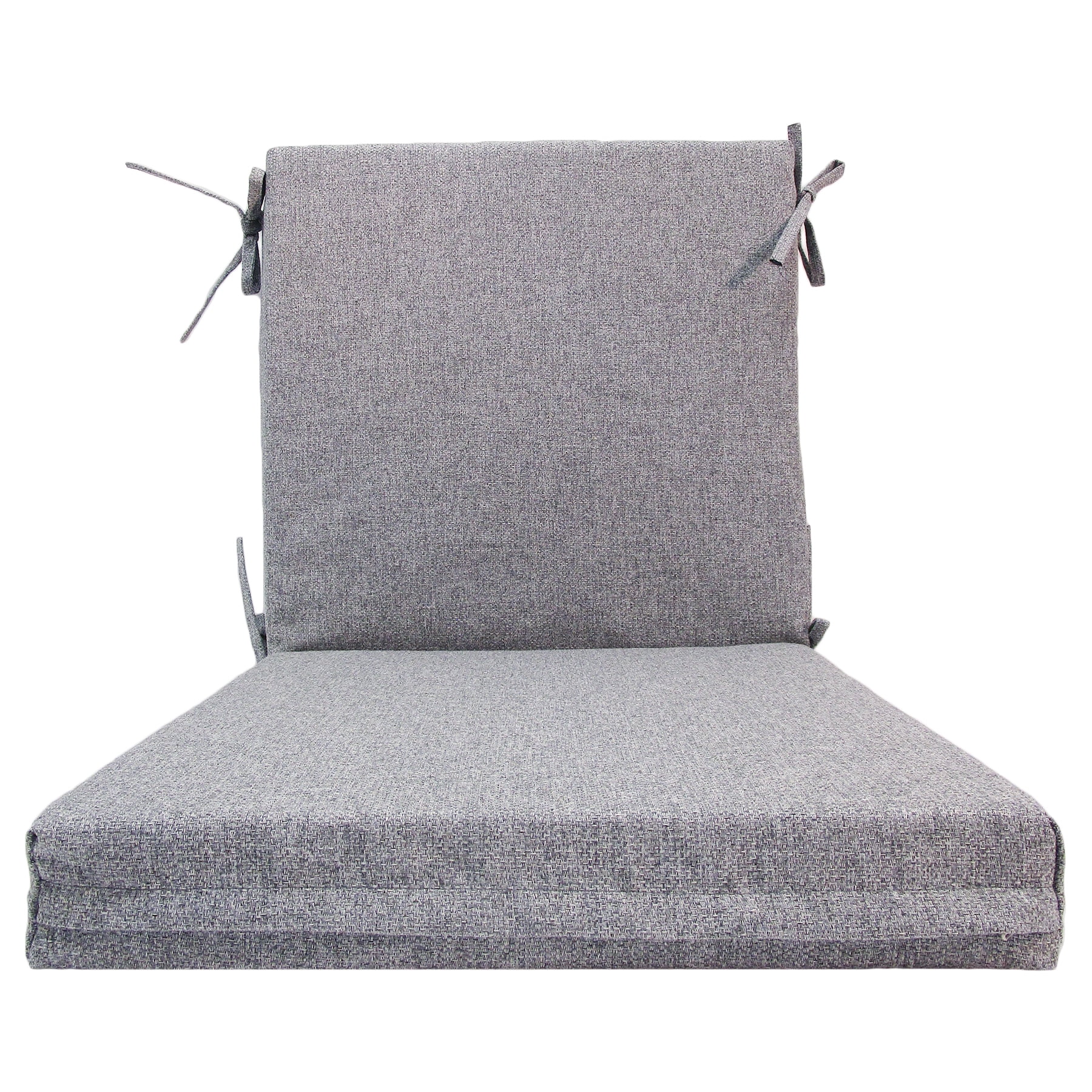 Better Homes & Gardens 44" x 20" Outdoor Chair Seat Cushion, 1-Piece, Grey