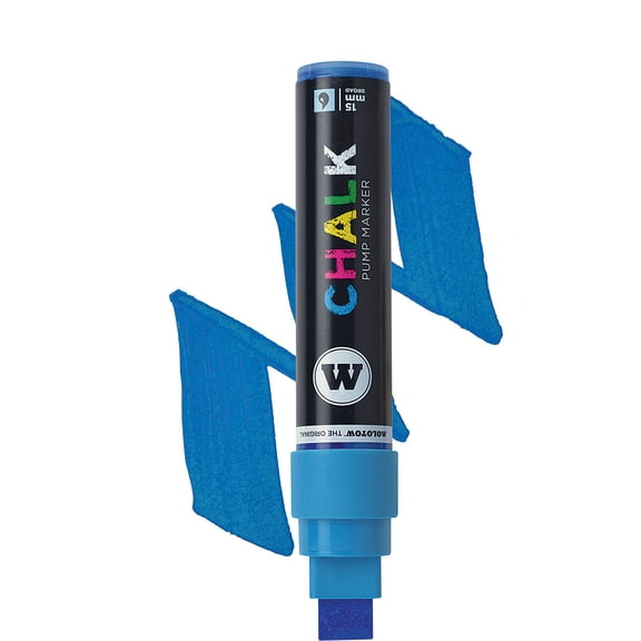 Molotow Chalk Marker - Neon Blue, 15 mm