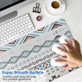 thumbnail image 4 of Long Mouse Pads for Desk,Blue Geometric and Striped Pattern Desk Mats on Top Of Desks, Desk Mouse Pad Extra Large with 3mm Non-Slip Base and Stitched Edge for Gaming,Office,Work,Home 35.4"x15.7", 4 of 6