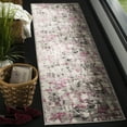 thumbnail image 3 of SAFAVIEH Skyler Langston Distressed Area Rug, Grey/Pink, 8' x 8' Round, 3 of 10