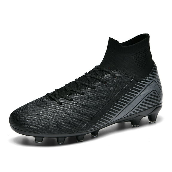 Soccer Cleats Mens Football Cleats Professional Soccer Shoes High-Tops Non-Slip Spikes for Big Boys Wide Training Sneaker