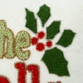 thumbnail image 4 of 18.5" Red and Green Rectangular "Deck the Halls" Christmas Throw Pillow, 4 of 5
