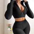 thumbnail image 3 of Traje de entrenamiento Baoblaze Ropa de yoga mujer Top manga leggings cintura alta L, 3 of 7
