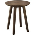 thumbnail image 1 of Table d'Appoint Ronde en Bois d'Acacia de 20 Po en Brun Foncé, 1 of 13