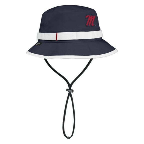 Men's Nike  Navy Ole Miss Rebels 2025 On-Field Boonie Performance Bucket Hat