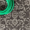 thumbnail image 4 of JONATHAN Y SANTA MONICA 2 x 8 Runner Rug, Malta Bohemian Medallion Textured Weave - Black/Gray, SMB104C-28, 4 of 11