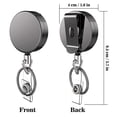 thumbnail image 5 of Heavy Duty Retractable Badge Holders 24 inches Thick Pull Cord for Card Keychain Round, 5 of 8