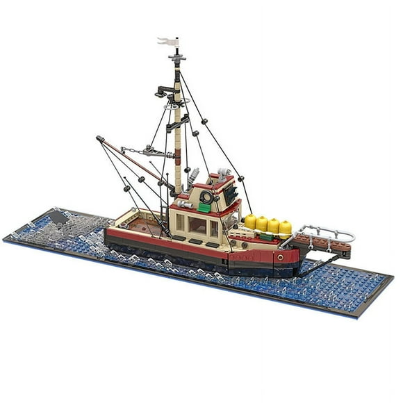 Creative MOC Classic Creative Series MOC-38659 Fishing Boat Compatible with Lego Building Blocks Playset