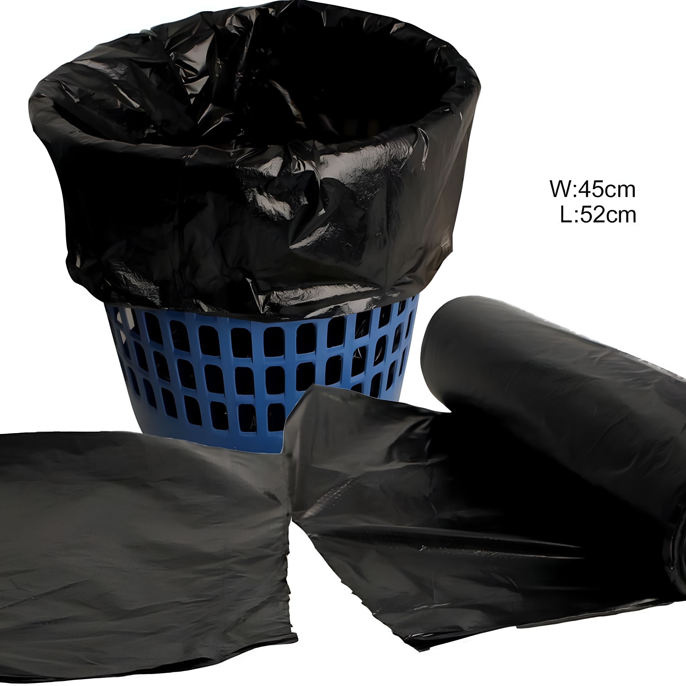 LAMIRO Trash Bags 500Pcs Random Colors Garbage Bags 25 Rolls 5 Gallon Kitchen Bathroom Trash Bag 17.7"×19.7"