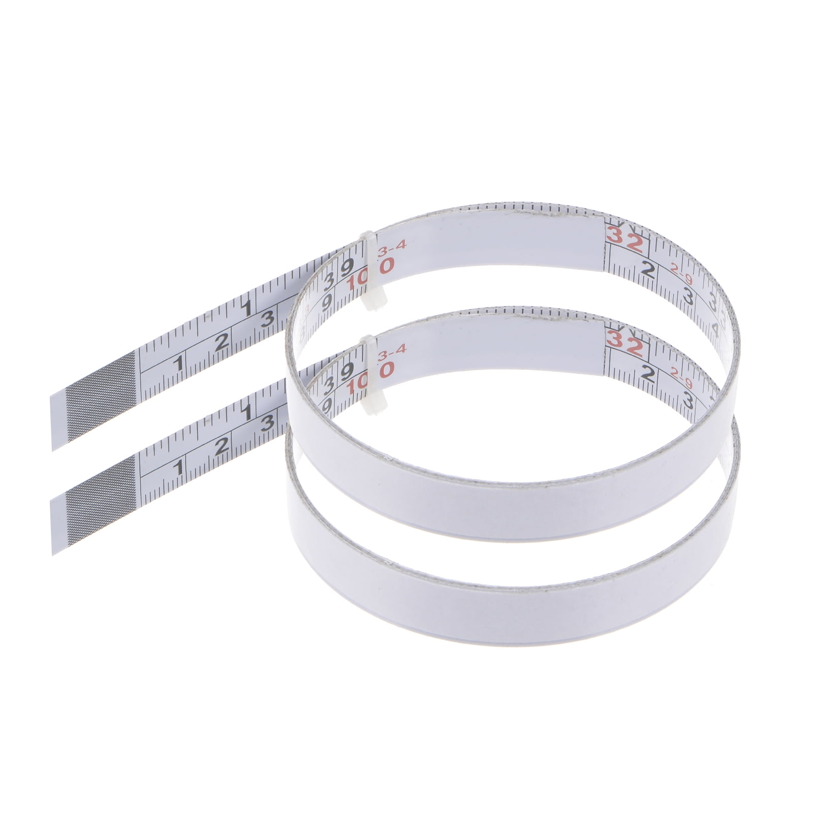 2 Pack Self Adhesive Tape Measure 40 inch/1M Double Scale Left to Right