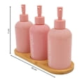 thumbnail image 3 of Set de Dispensadores Mainstays 27x9.5 cm Diseño Liso Rosa 3 Piezas, 3 of 4