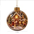 thumbnail image 3 of AOMXGD Christmas Story Ornament, Acrylic, Transparent Sphere, Mini Holiday Scene, Built‑in String Lights, 3 of 7