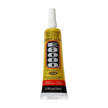 iLH E8000 Clear Adhesive Sealant Glue for DIY Diamond Shoes Paste Jewelry (Best Glue For Leather Shoes)