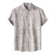 thumbnail image 1 of Mens Manga Corta Botón Abajo Camisas Impresas Cuello de Vuelta, Ligero Casual Hombres Camisas de Verano, 1 of 9