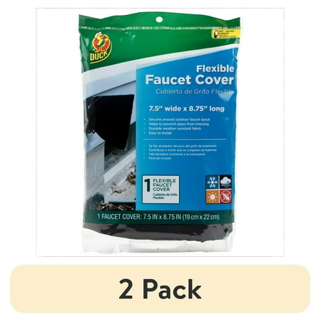(2 pack) Duck Brand 7.5 in x 8.75 in Flexible Faucet Cover
