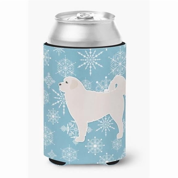 Winter Snowflake Polish Tatra Sheepdog Can or Bottle Hugger