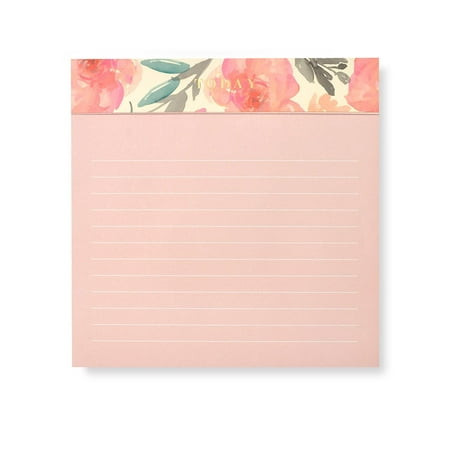Roobee Floral Gold Foil 'Today' Oversized Notepad