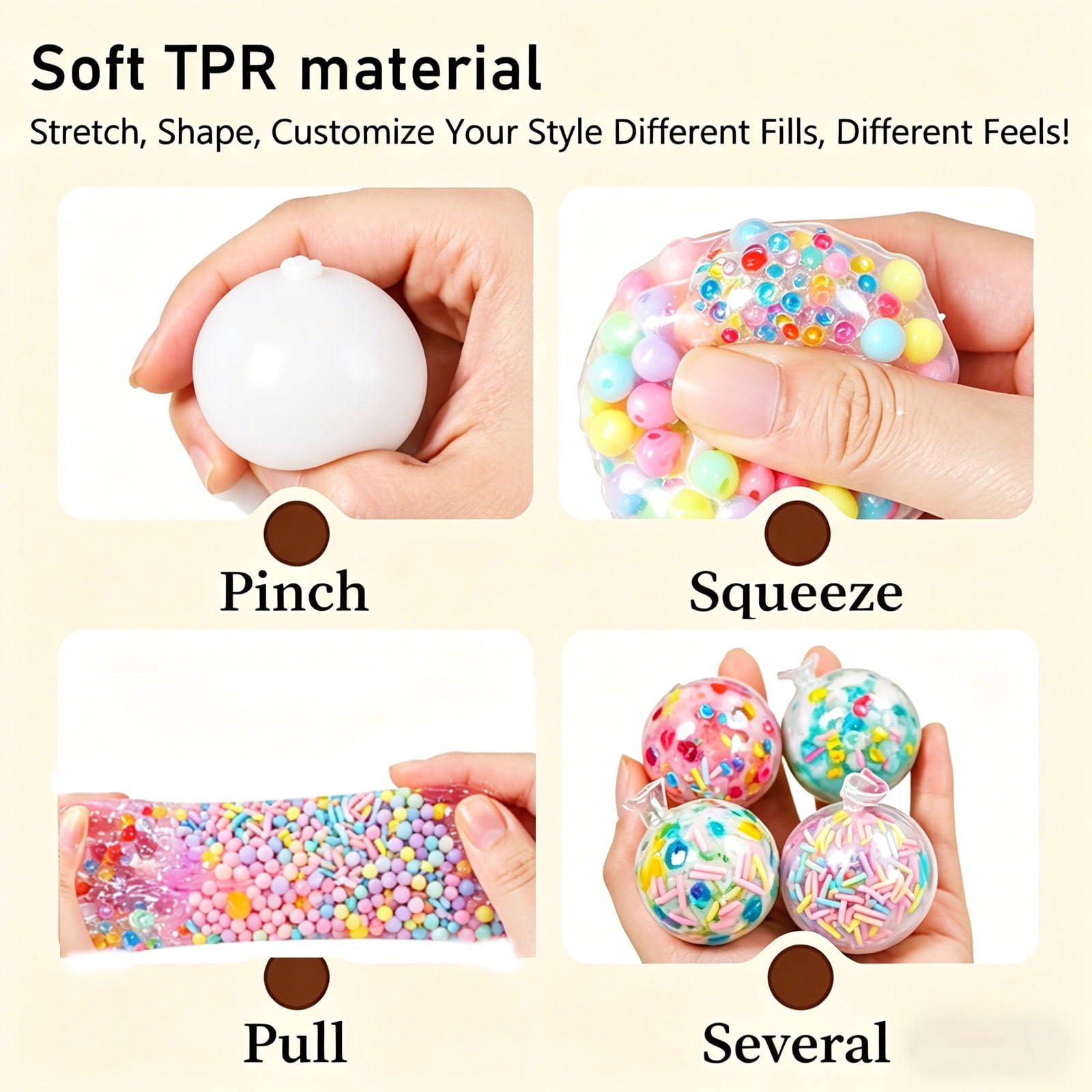 DIY Stress Ball Making Kit, Clay Filling Material and Complete Set of Tools, Relieve Stress and Soothe Emotions with a Soft and Crisp Feel