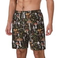 thumbnail image 2 of Balery Mushroom Garnish Mens Swim Trunks Swim Shorts for Men Quick Dry Inseam Beach Shorts with Compression Liner Pocket-Small, 2 of 9